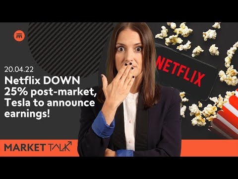 Netflix dives 25% post-market, all eyes on Tesla results | MarketTalk: What’s up today? | Swissquote